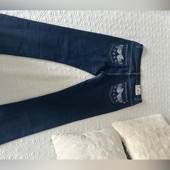 Cute straight fit jeans with embroidery - Picture 2 of 4